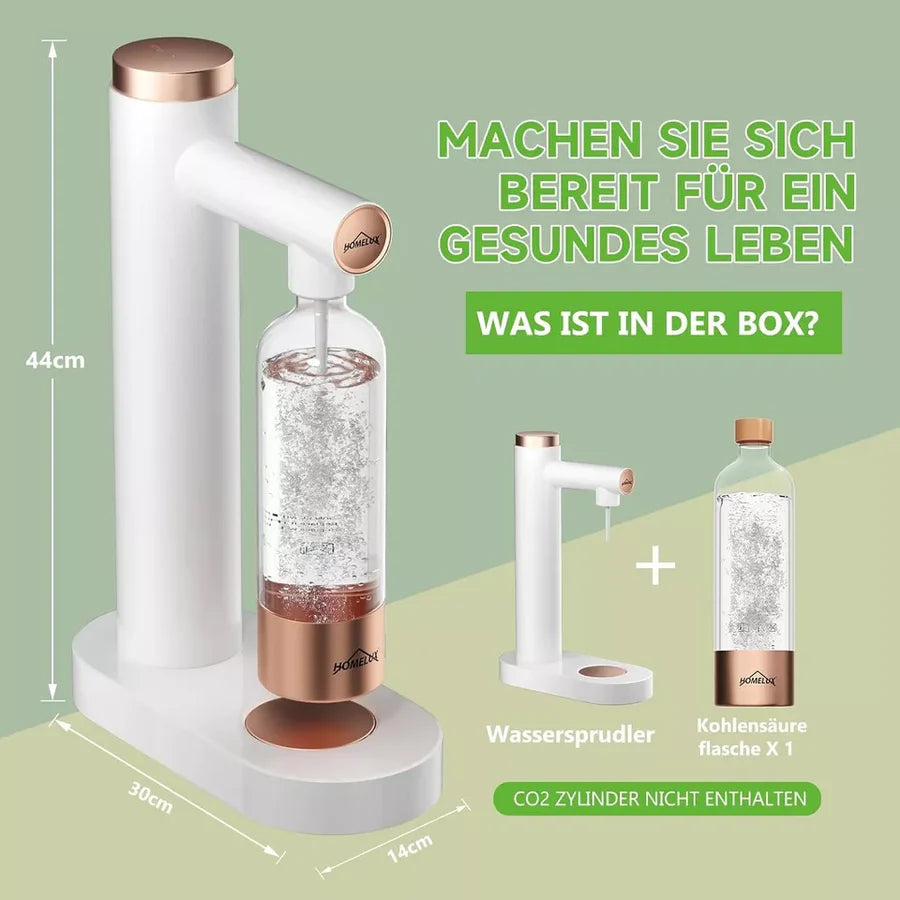 Wie kann ich zu Hause Limonade mit dem Wassersprudler machen und welche Vorteile hat das gegenüber Einwegflaschen?