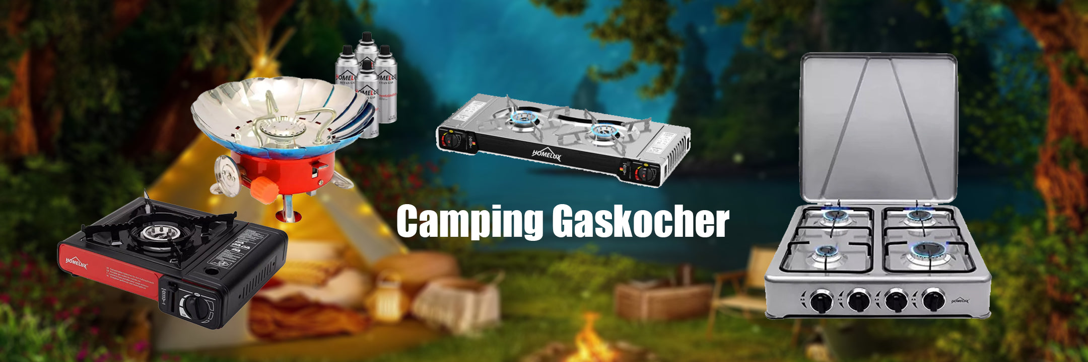 Camping-Gaskocher – kompakt, tragbar und ideal für Outdoor-Abenteuer