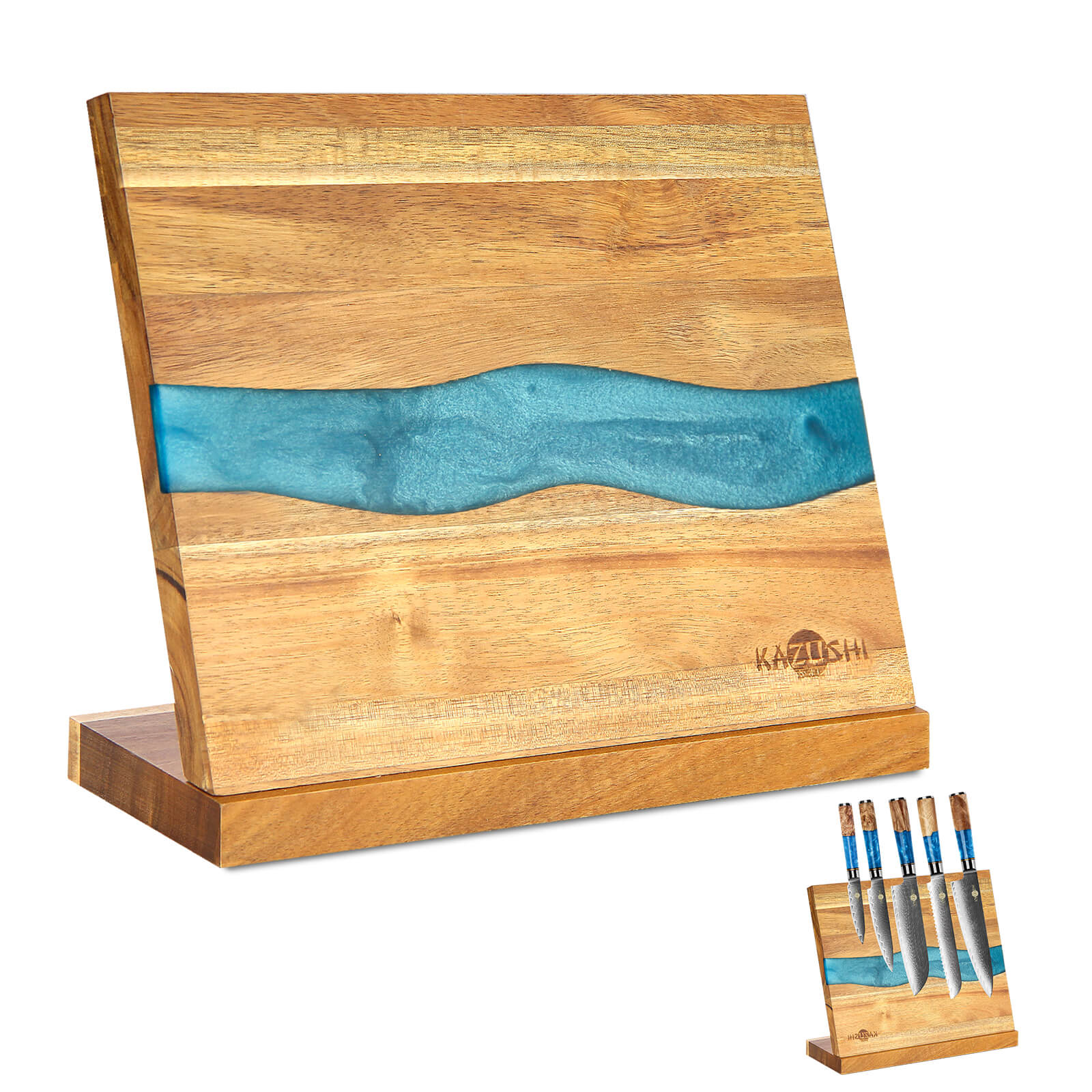 Messerblock Magnetisch, 26x22,5cm, Messerhalter zur sicheren, sauberen und ordentlichen Aufbewahrung von Messern, stabiler Messerblock