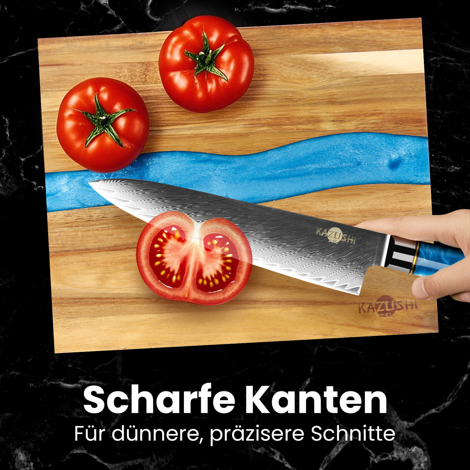 Professionelles 7-Zoll-Santoku-Kochmesser aus Hochkohlenstoffstahl – superscharf, ergonomisch, langlebig, ideal für präzises Schneiden