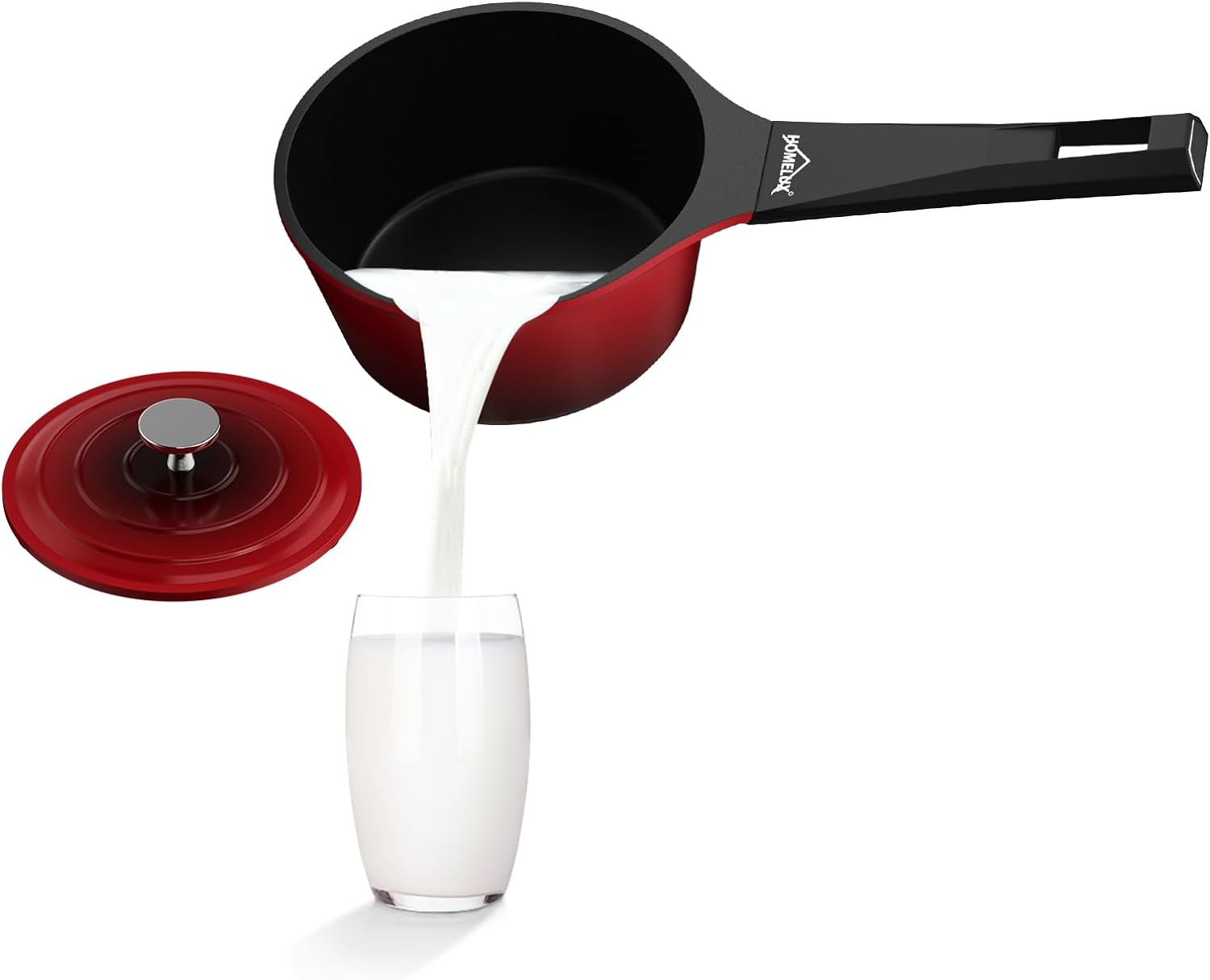 HOMELUX Induktionspfanne mit verformungsfreiem Boden für schnelle Wärmeübertragung