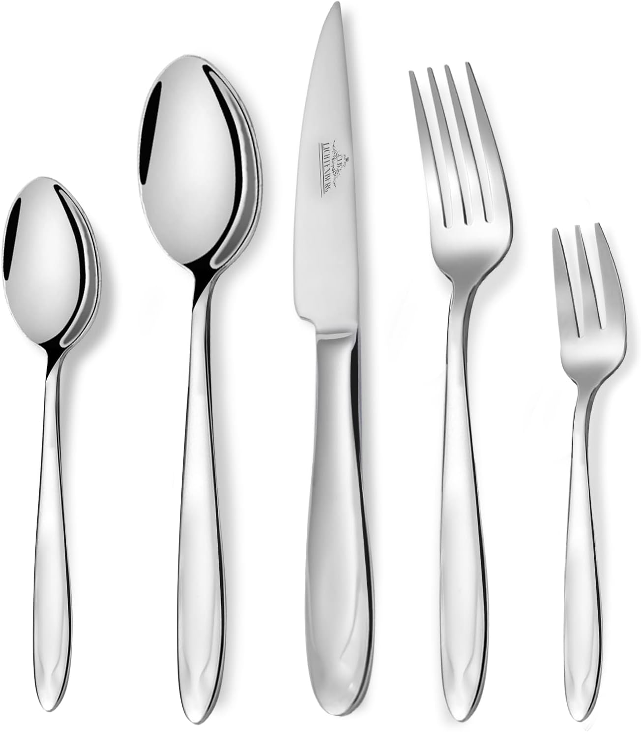 72-teiliges Besteckset aus glänzendem 18/10-Edelstahl für 12 Personen. Spülmaschinenfest & langlebig. Perfekt für jede Gelegenheit