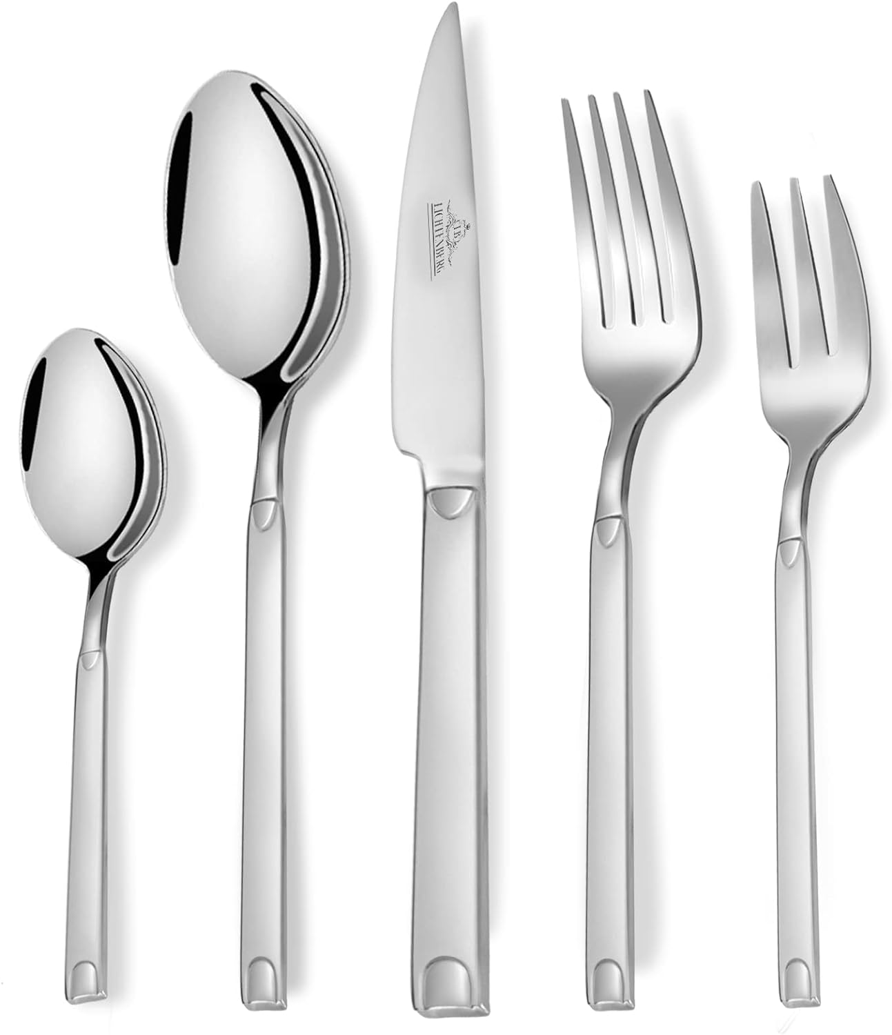 72-teiliges Besteckset aus glänzendem 18/10-Edelstahl für 12 Personen. Spülmaschinenfest & langlebig. Perfekt für jede Gelegenheit