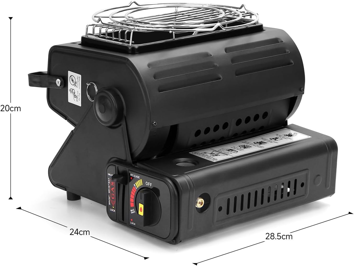 Tragbarer Gasheizer für den Garten – Perfekt für kalte Tage im Freien.