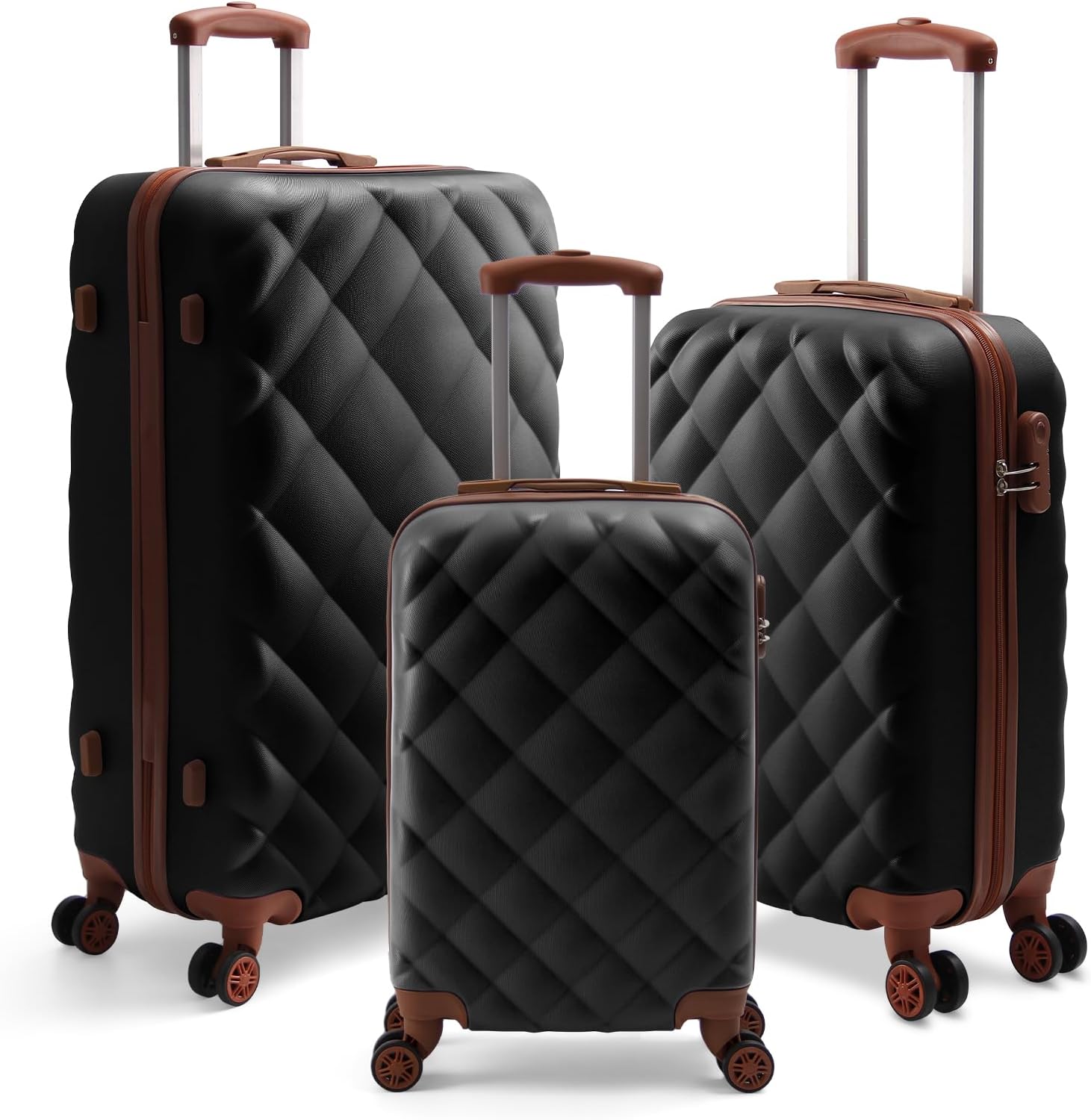 HOMELUX 3er Reisekoffer Trolley Set aus ABS in M, L, XL