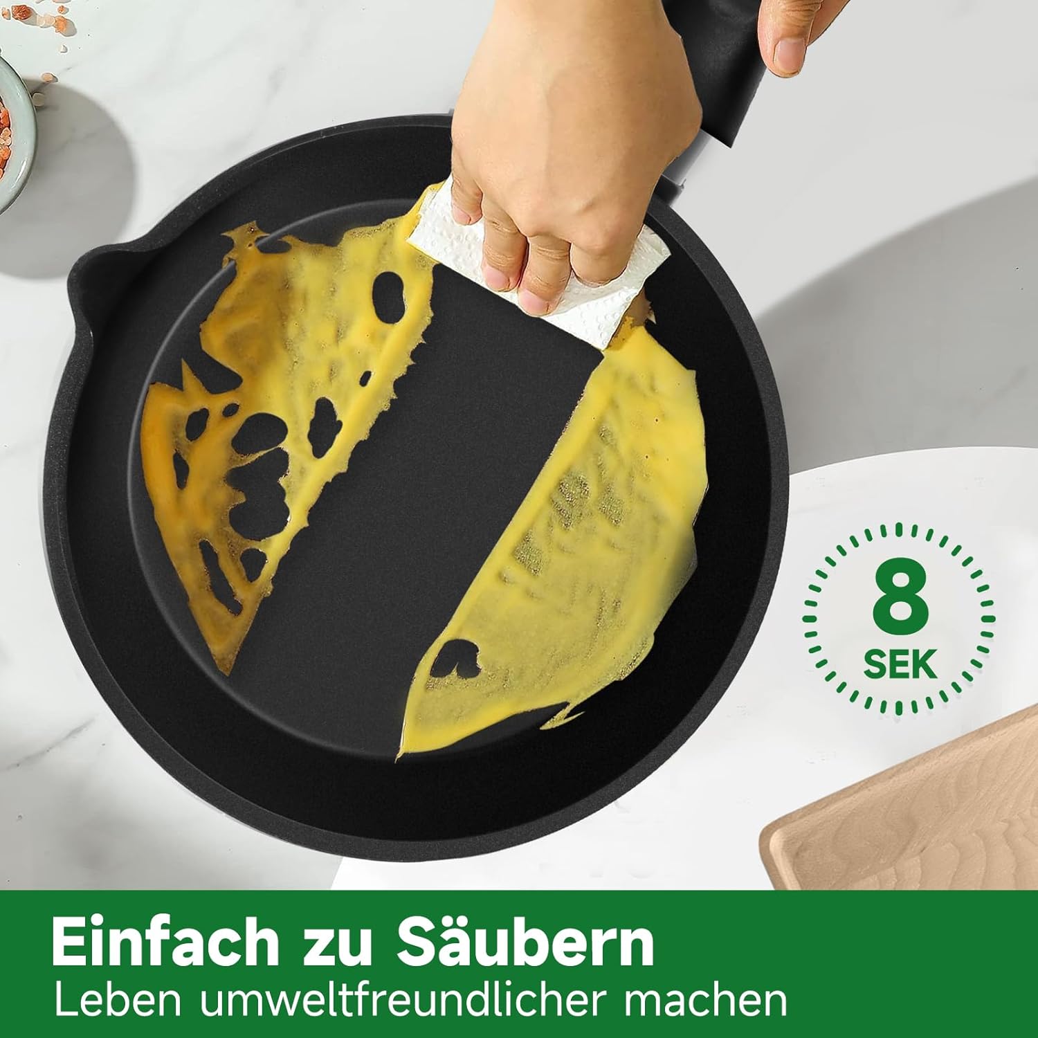 Induction cooking pot set EB 3-piece: milk pot Ø16/18/20 cm, glass lid, non-stick coating, saucepan, milk pot, saucepan