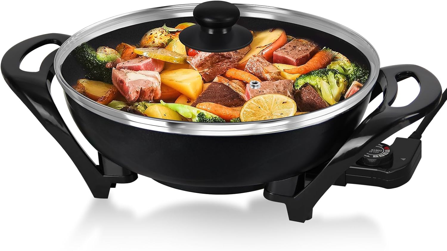 Leistungsstarke Elektropfanne mit 1500W – Schnelles und effizientes Kochen