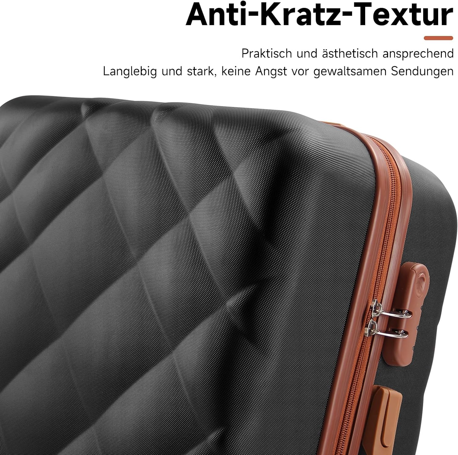 Praktisches HOMELUX Reisekoffer Set aus ABS-Hartschale mit Trolleygriff