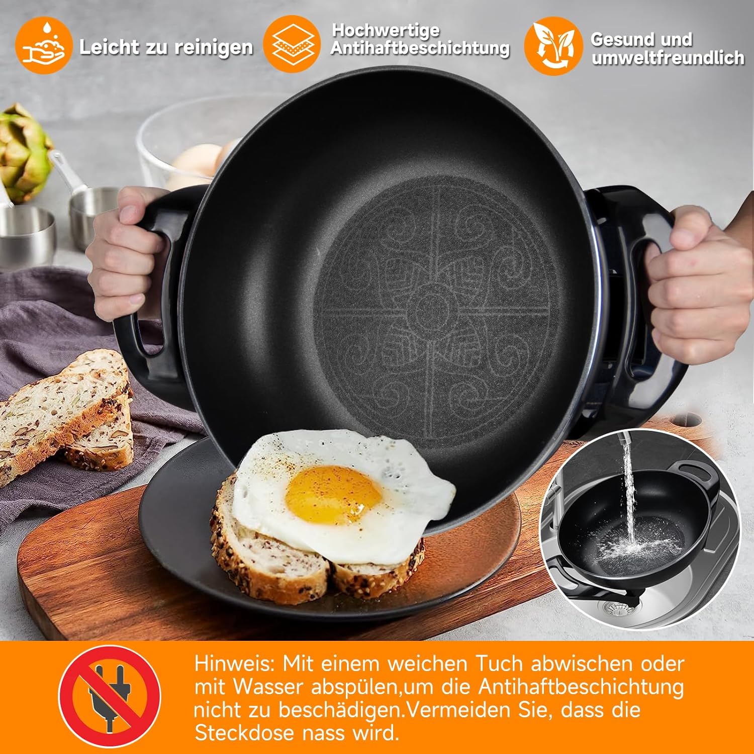 HOMELUX Elektropfanne - der Alleskönner in der Küche