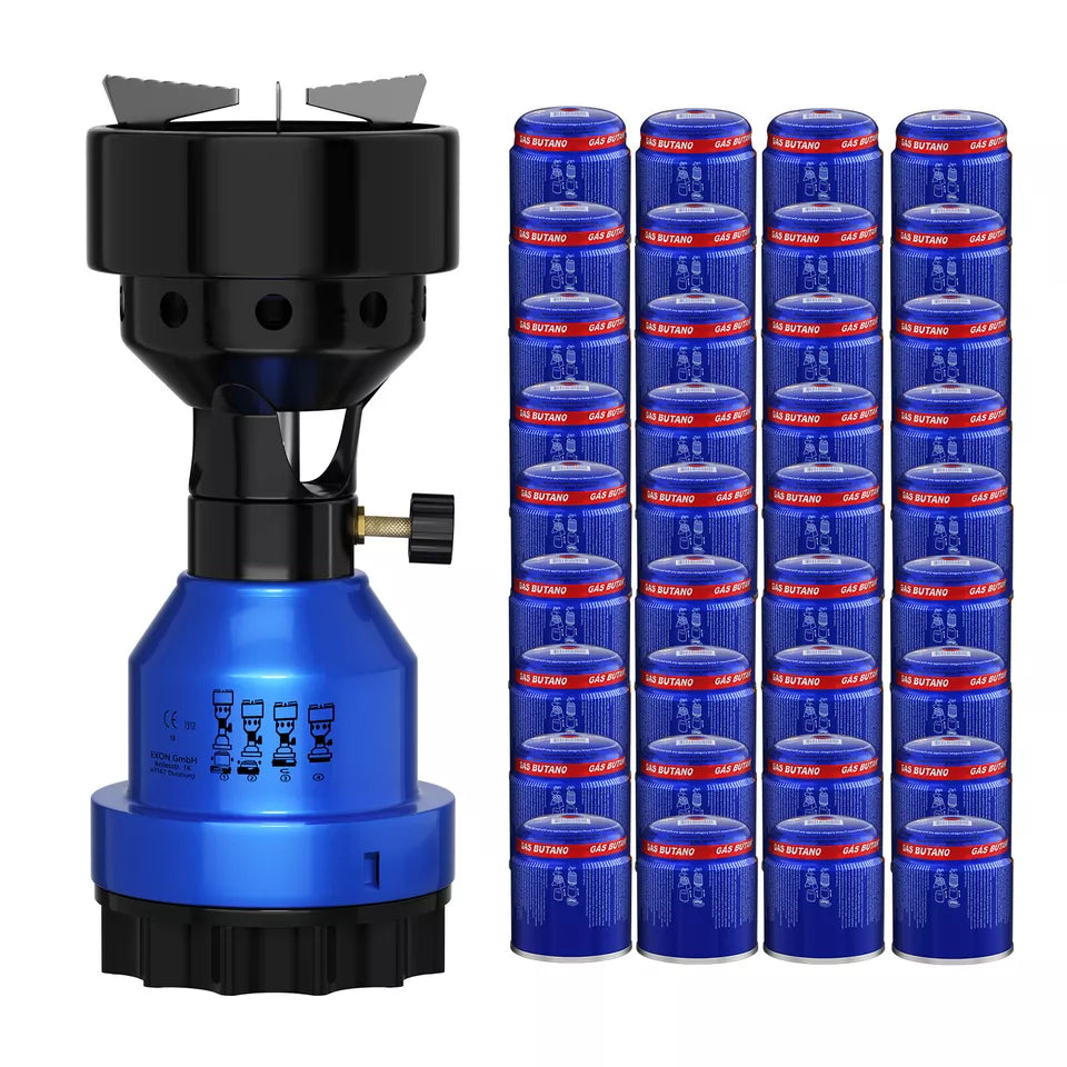 2in1 Campingkocher Gaskocher 1 Flammig Shisha Kohleanzünder für Gaskartuschen