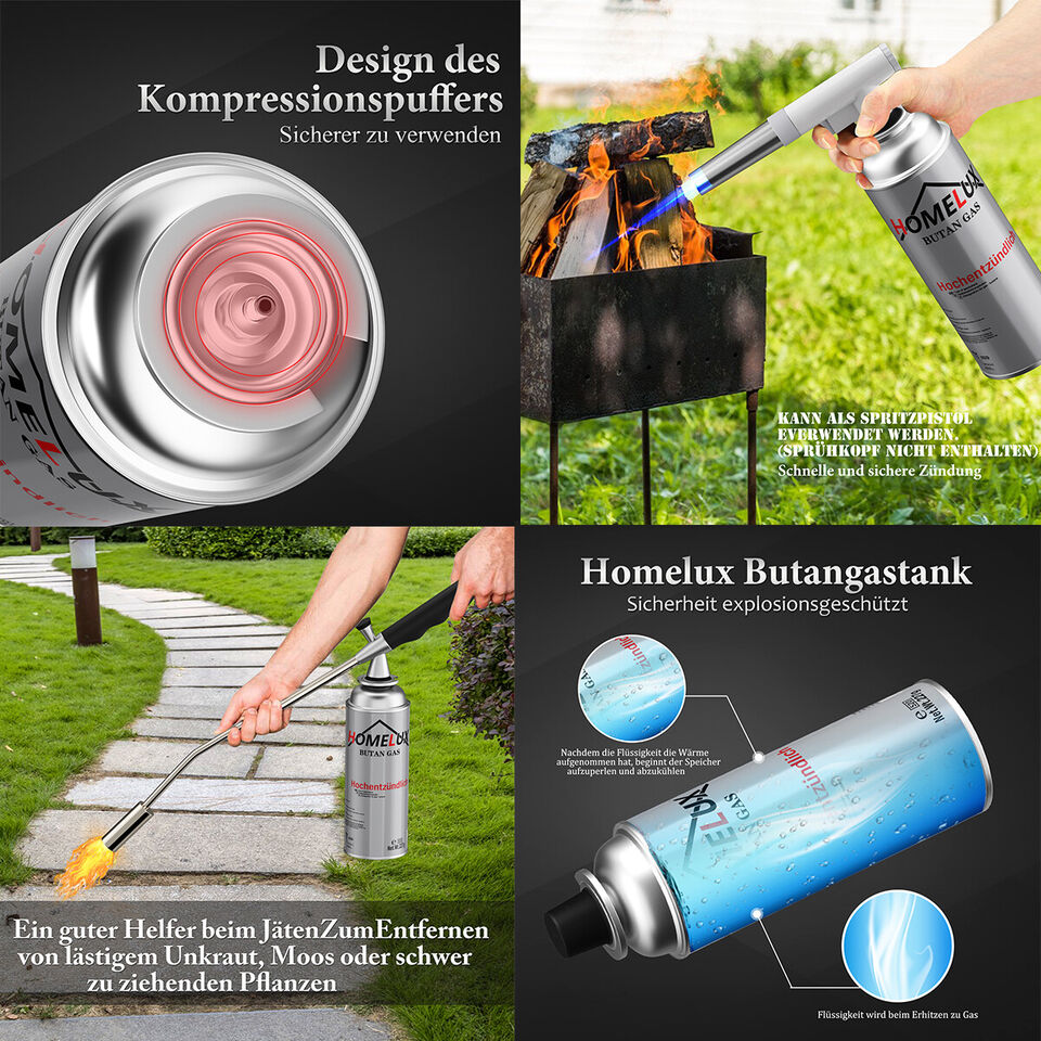 Praktisches 2-Flammen-Design von Homelux für schnelles Kochen beim Camping und Angeln.