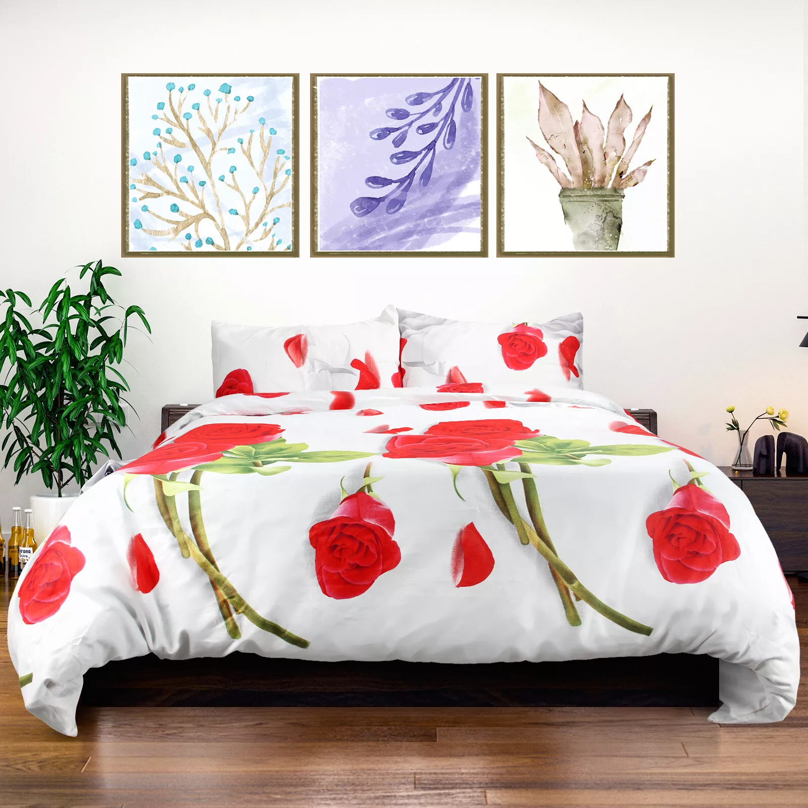 Maschinenwäschbares Bettwäsche-Set bis 40°C