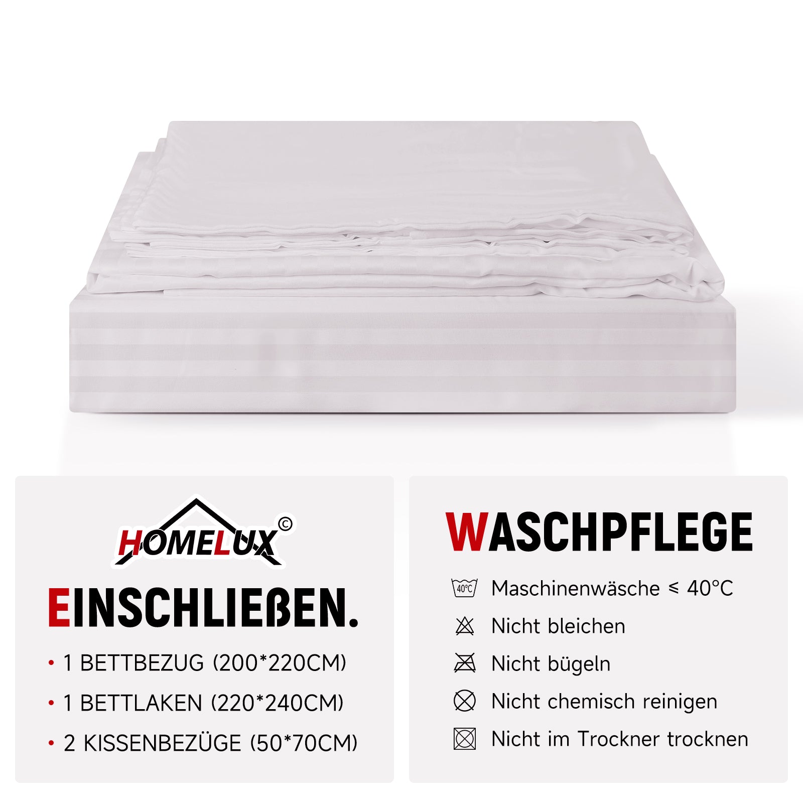 Bettwäsche Set, ideal für alle Jahreszeiten