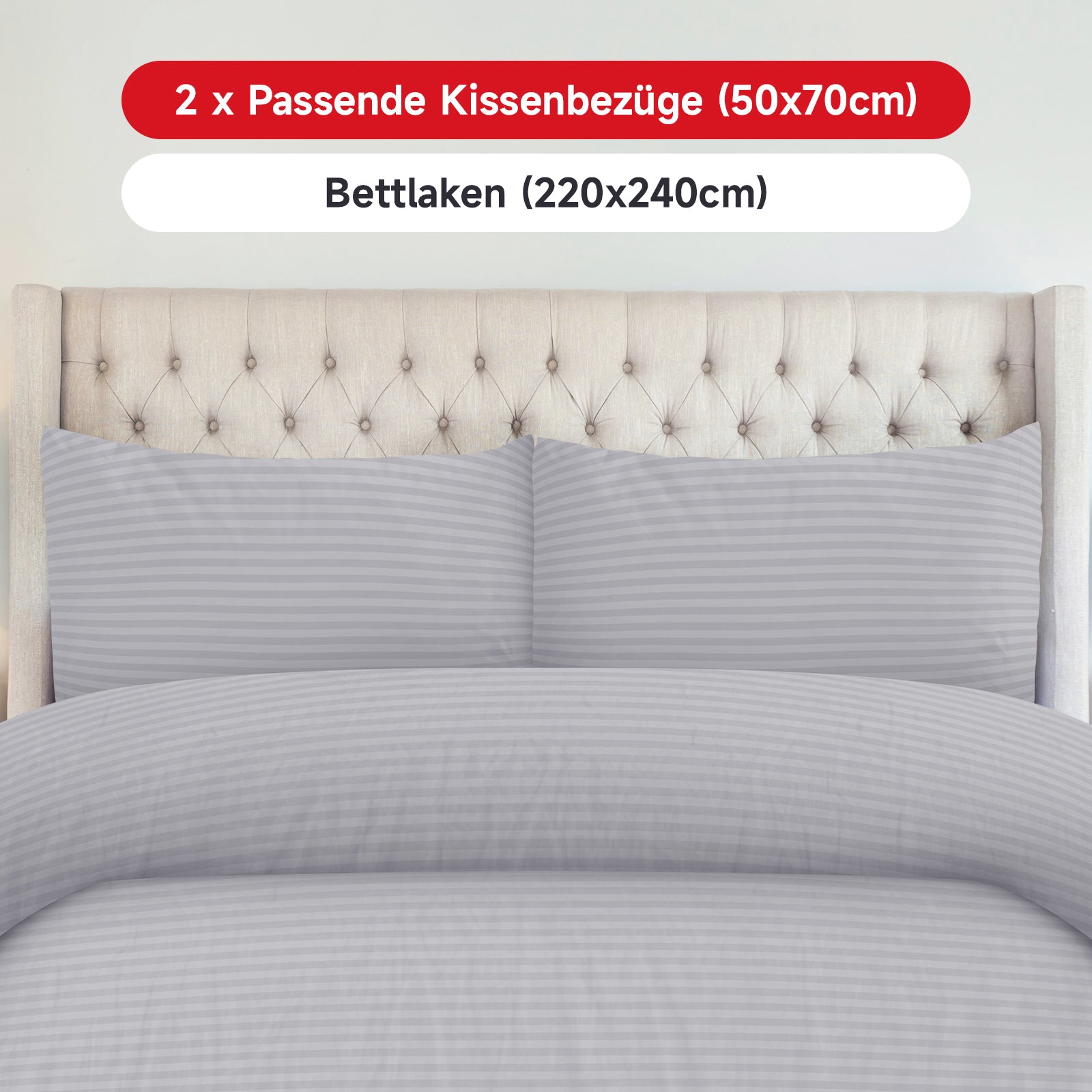 Bettwäsche Set, Verpackungsmaße 42x31.5x8.5 cm