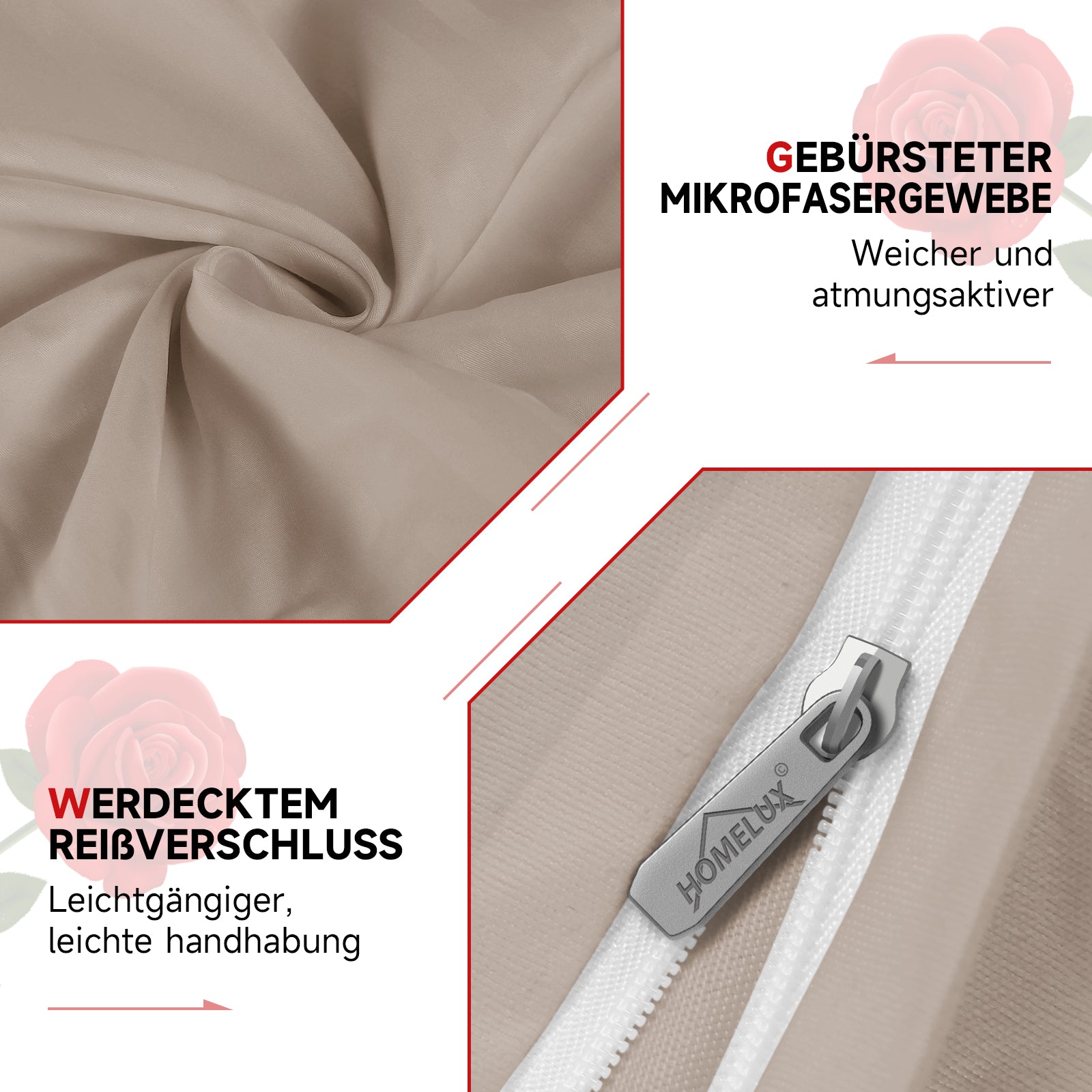 Bettwäsche-Set mit wohnlicher Atmosphäre für ein gemütliches Schlafzimmer