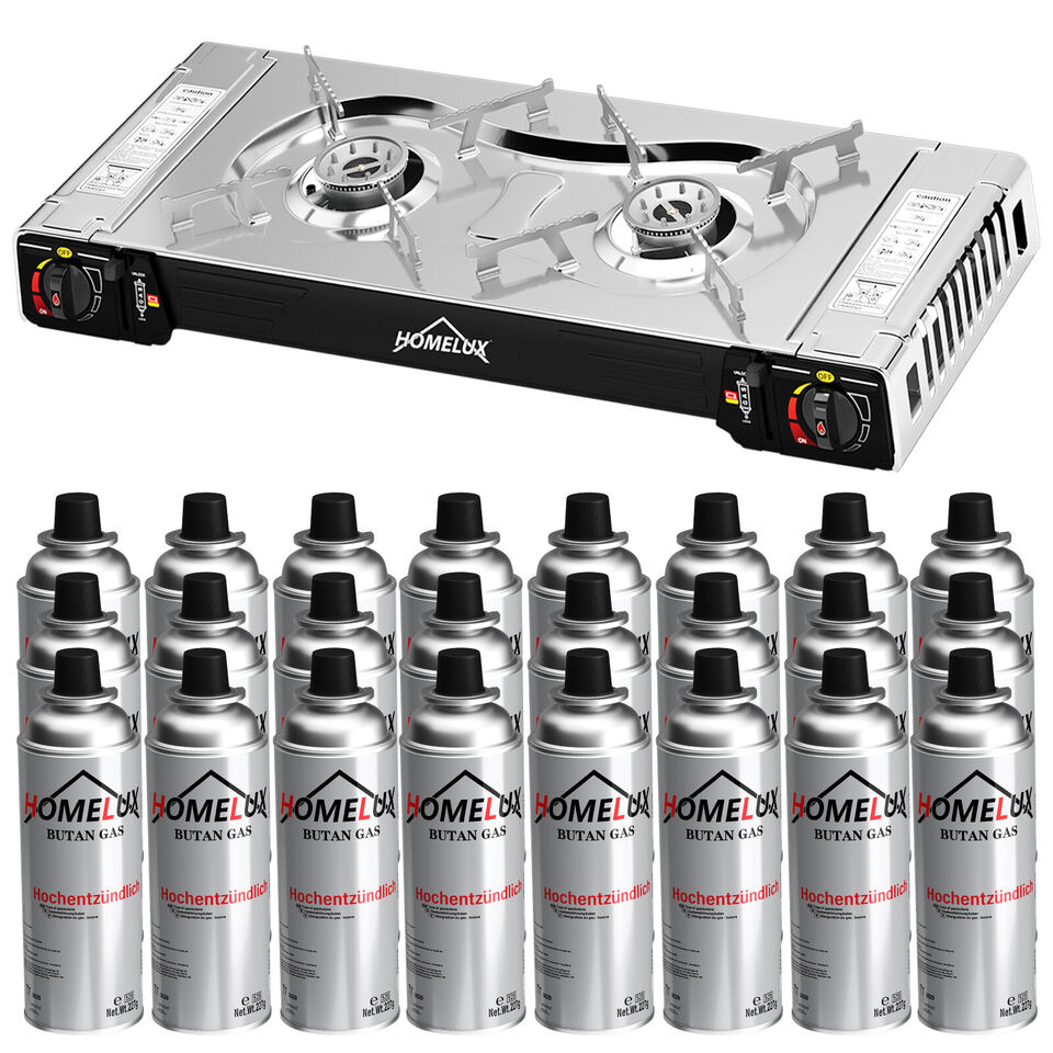 Praktischer Homelux Hochleistungs-Kochsystem mit Piezo-Zündung – Perfekt für unterwegs.