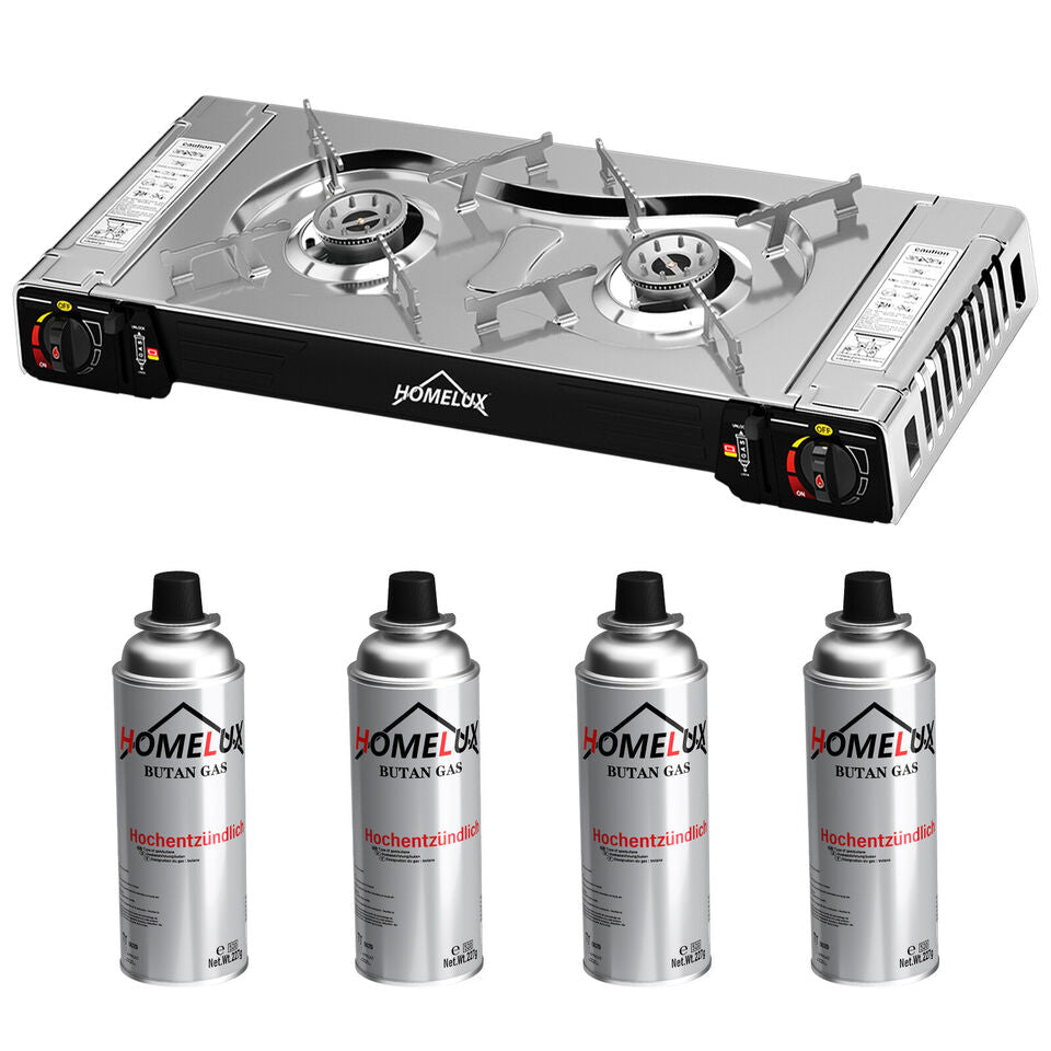 Sicher und zuverlässig: Homelux Hochleistungs-Campingkocher mit sicherem Zündmechanismus.