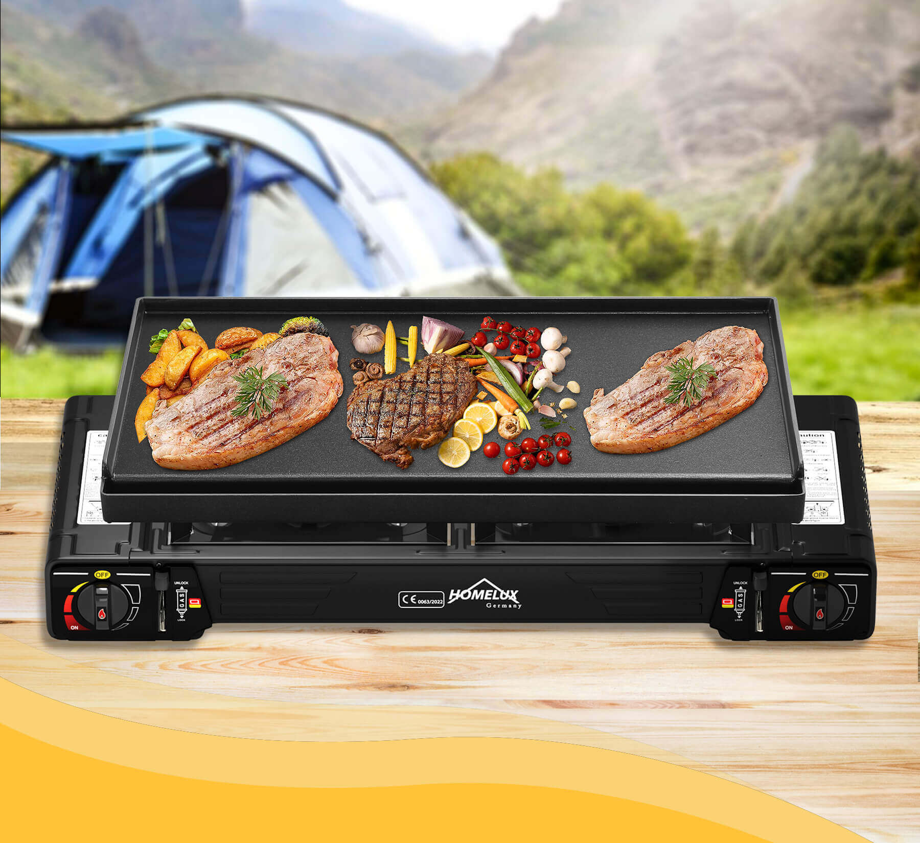 Gaskocher für Camping, Wohnmobil und Outdoor-Kochen