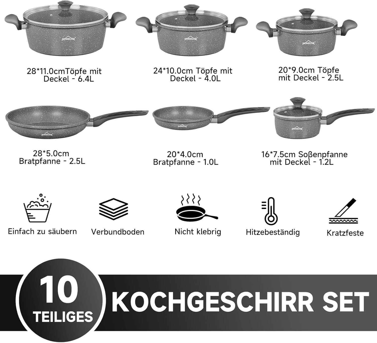 16 cm Stieltopf mit Deckel – perfekt für Saucen und kleine Gerichte