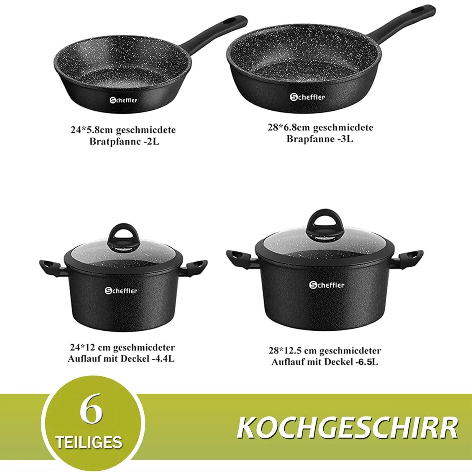 Spülmaschinengesichtes HOMELUX Kochgeschirr