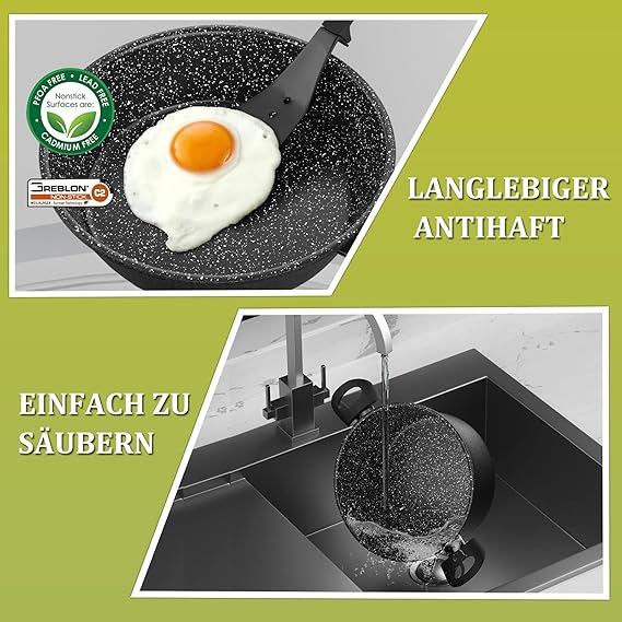 Hitzebeständige Cool-Touch-Griffe - HOMELUX Kochutensilien