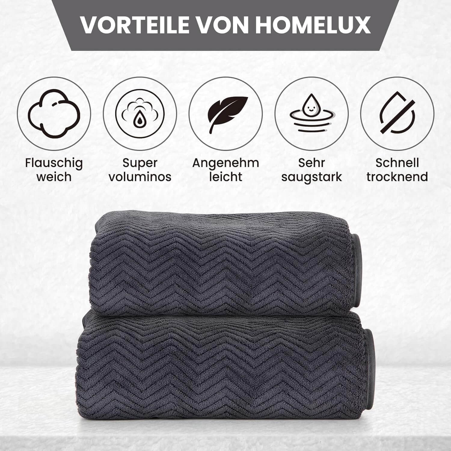 Weiches Handtuch-Set für Spa, Pool & Zuhause