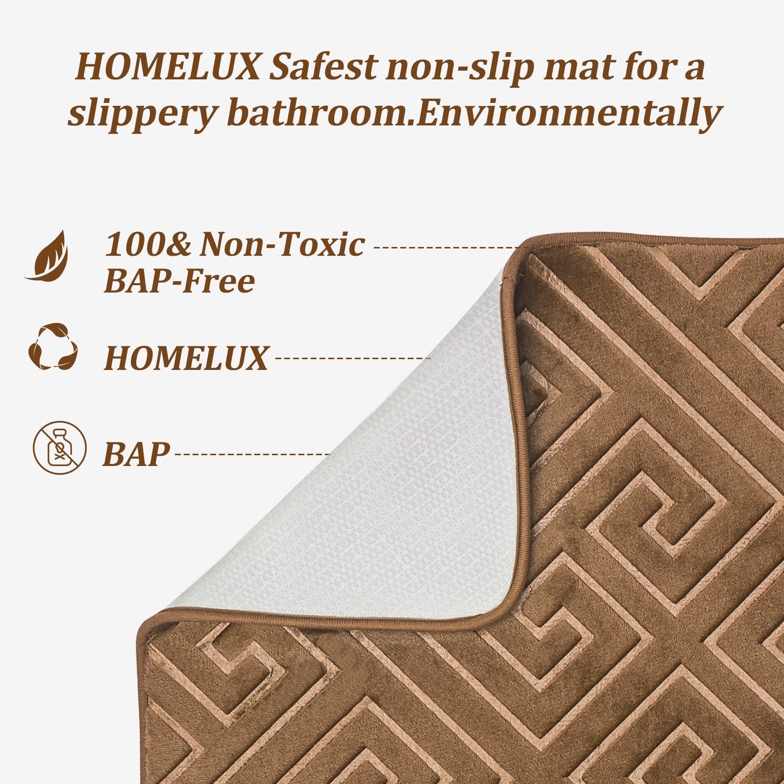 Ultra-absorbierende Badematte für trockene Böden