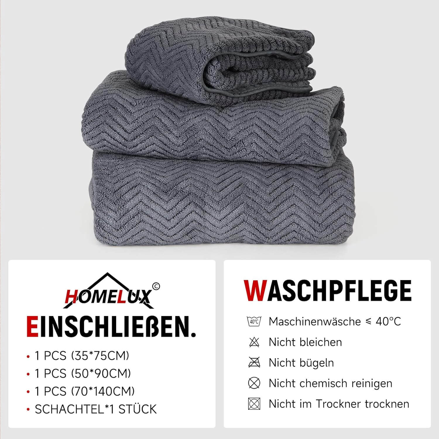 Perfektes Handtuch-Set für Sport & Reisen