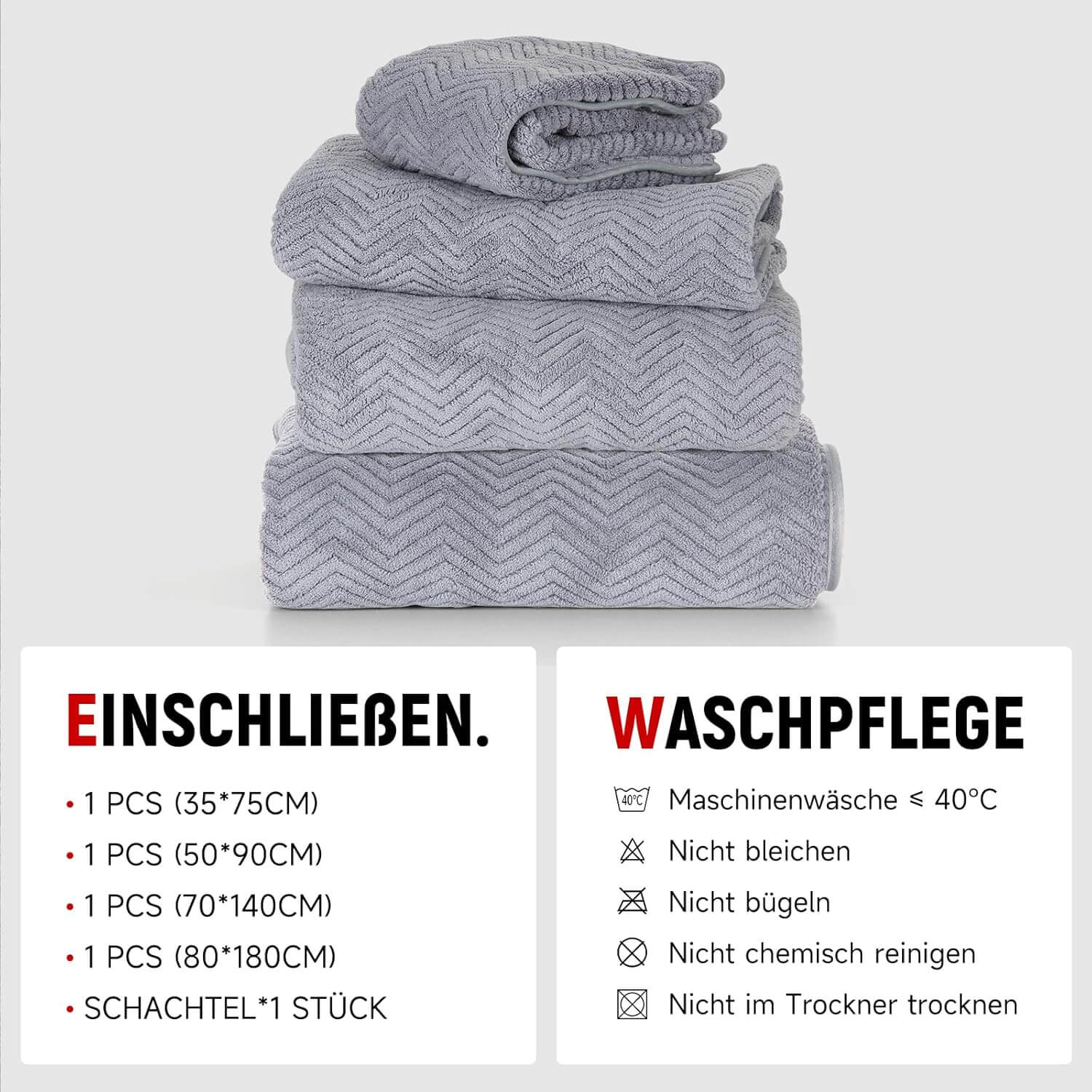 Flauschiges Badetuch mit Aufhänger – Praktisch