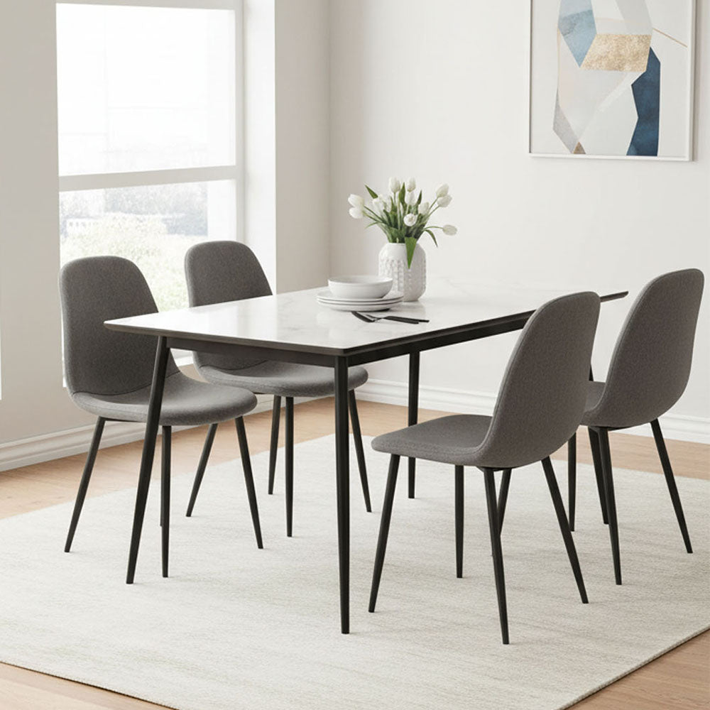 Ergonomisches 4er-Set Esszimmerstühle von HOMELUX Modern, bequem und vielseitig