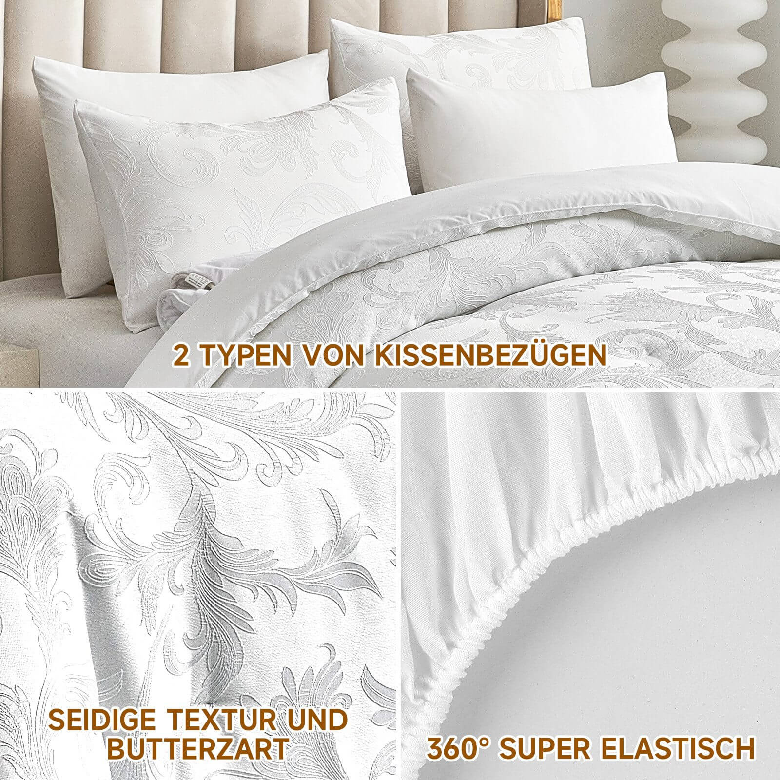 Pflegeleichtes HOMELUX Bettwäsche Set 180x200 – Mikrofaser für einfache Handhabung