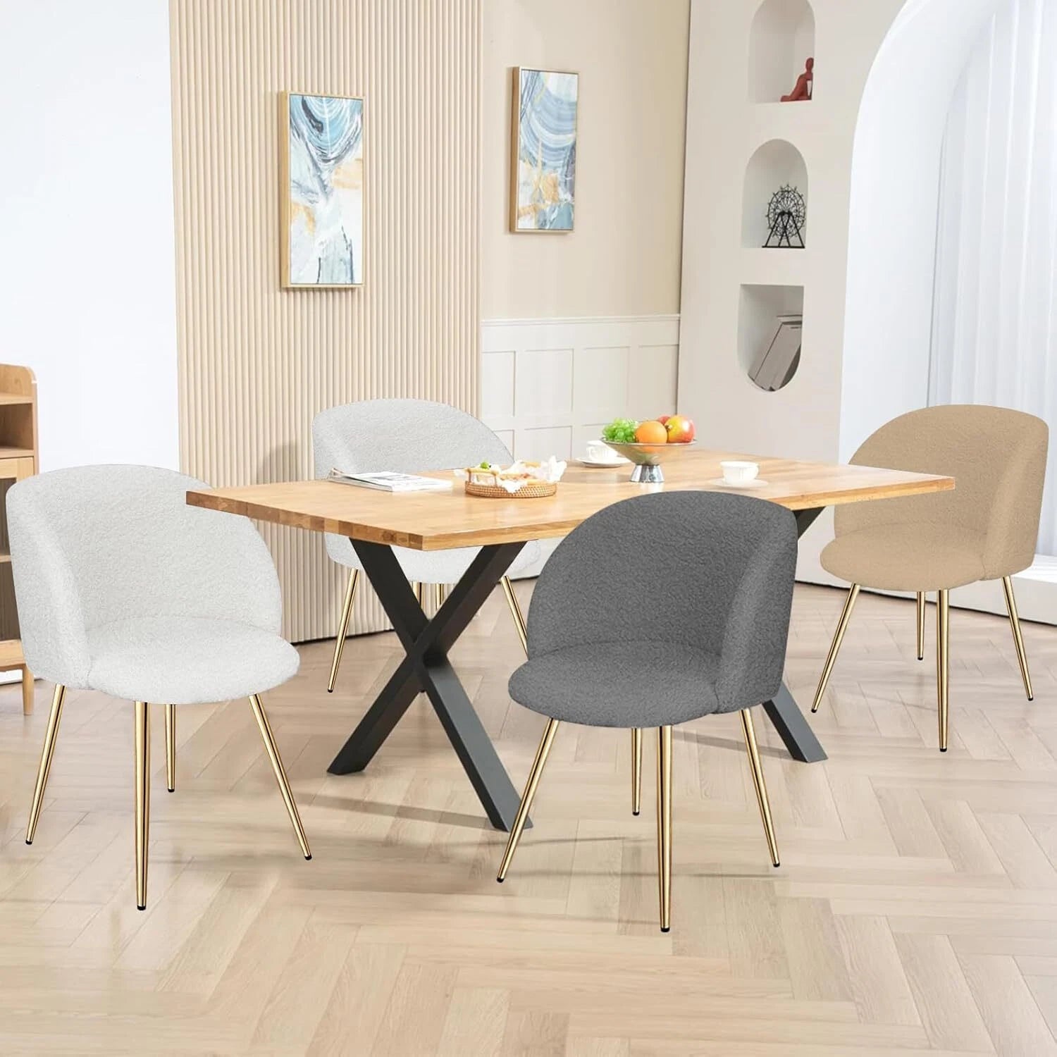 Metallstuhl mit rutschfesten Bodengleitern