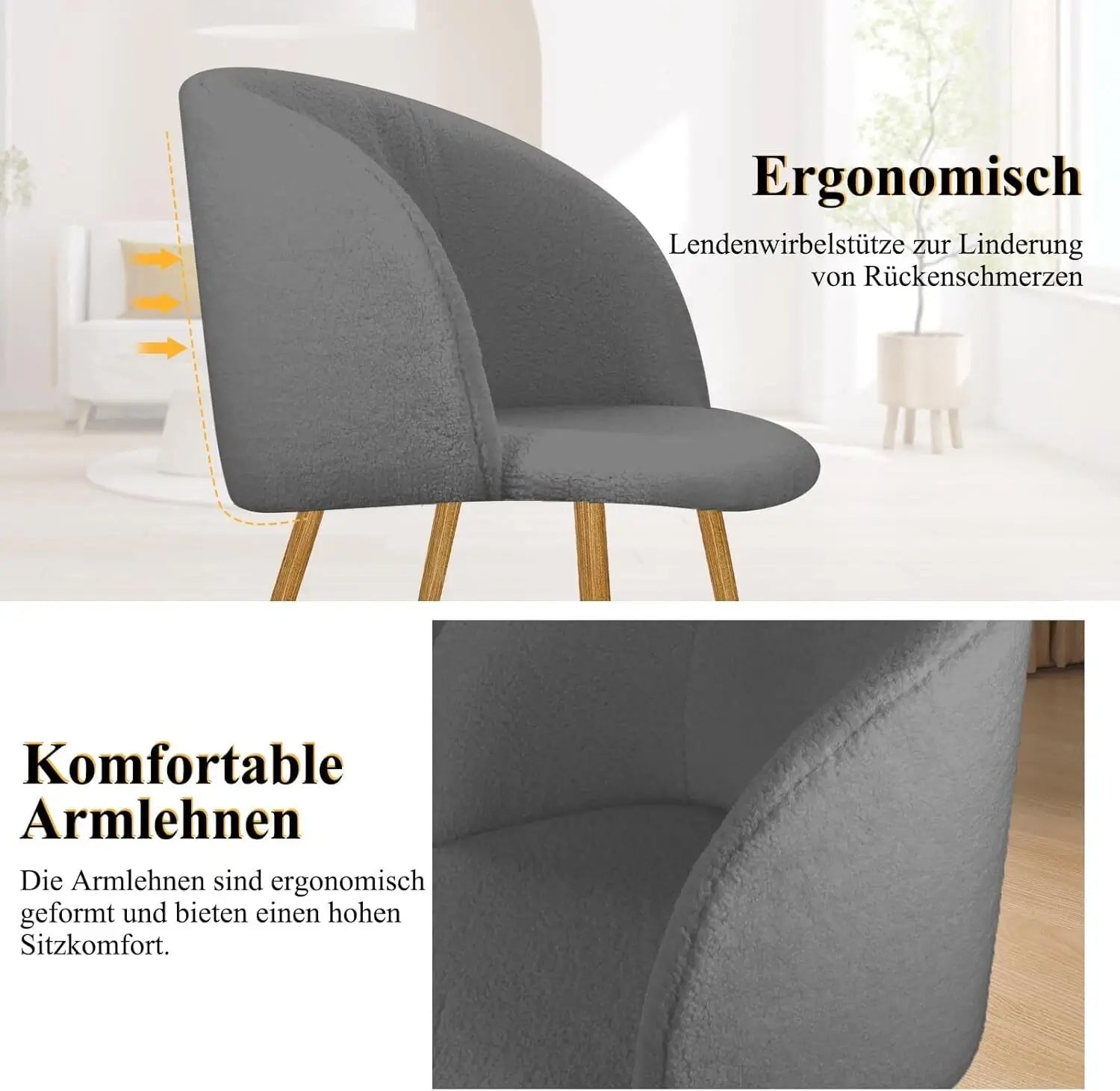 Armlehnstuhl mit pflegeleichtem Stoffbezug