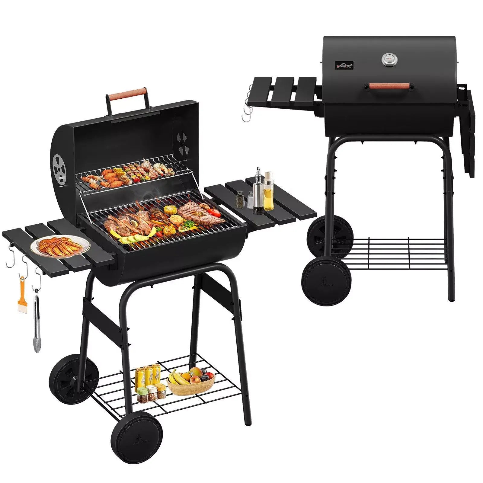 Outdoor-Grill für Fleisch, Fisch und Gemüse – Perfekt für Sommerabende