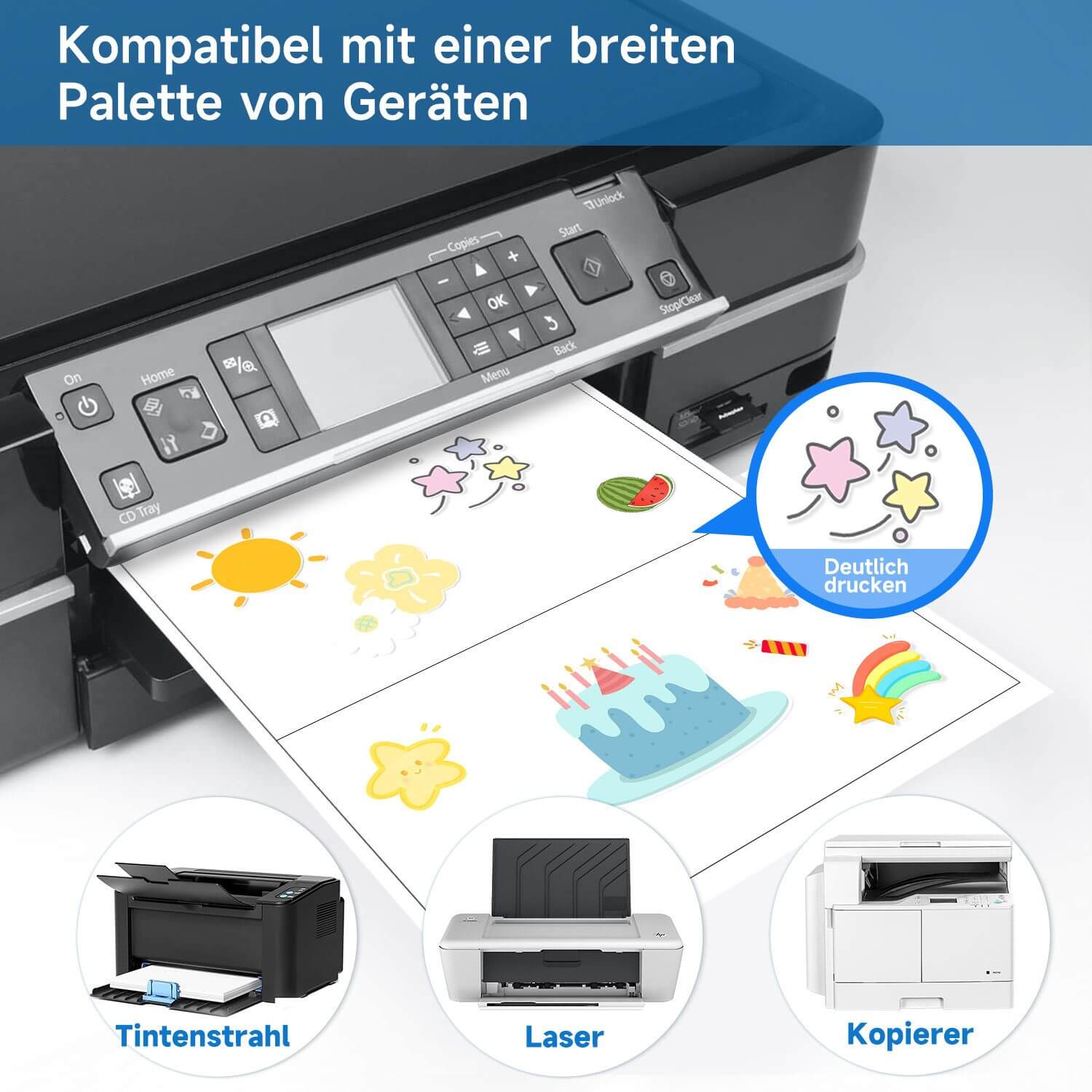 Kleine Etiketten 19,9x14,3 mm auf A4-Blättern für Laserdrucker und Marker