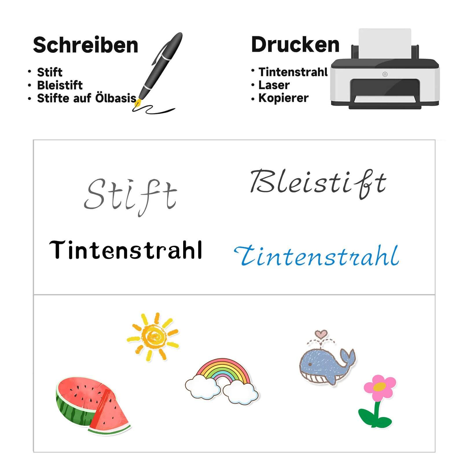 600 selbstklebende Mattetiketten pro Packung – ideal für Lagerverwaltung