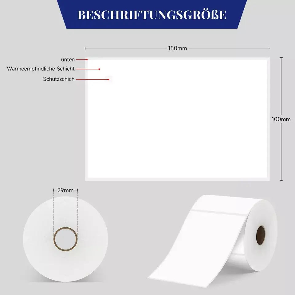 3000 Thermoetiketten für Büro und Einzelhandel