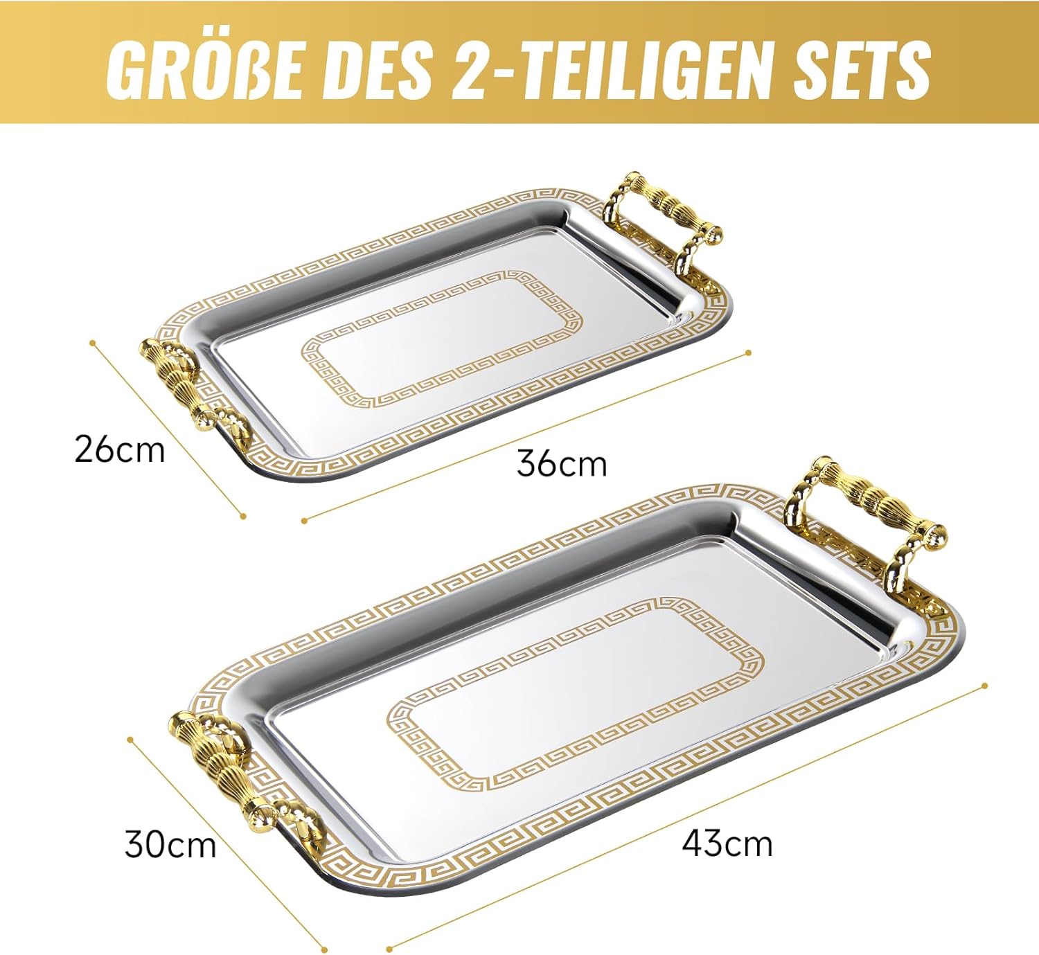 Glänzende Verarbeitung: HOMELUX Tablett als Blickfang im Wohnzimmer