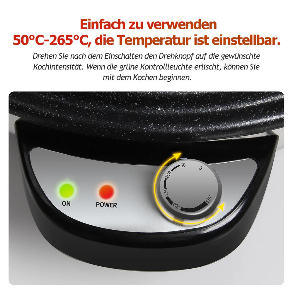 Flatbread Baker 50 cm Machine, 2300W 230V Pancake Maker, Non-stick Coating