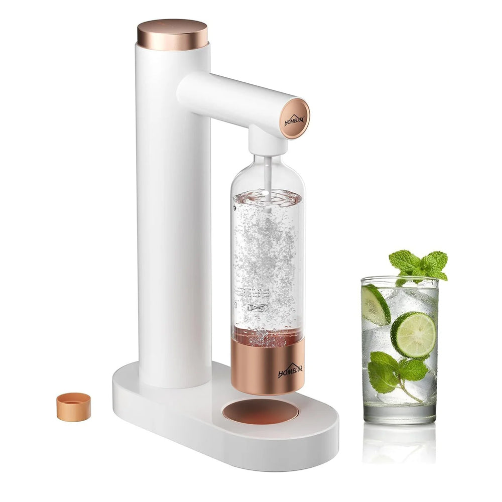 HOMELUX, 1L PET-Flaschen Soda Maker, Sprudelwasser Maschine, 316 Edelstahl