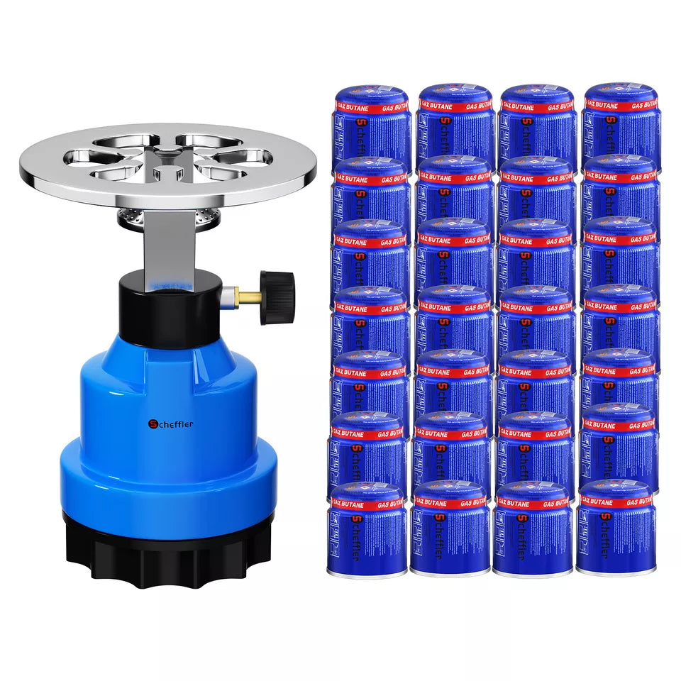 Stechgaskartusche kompatibler Gaskocher für Camping und Outdoor-Küche