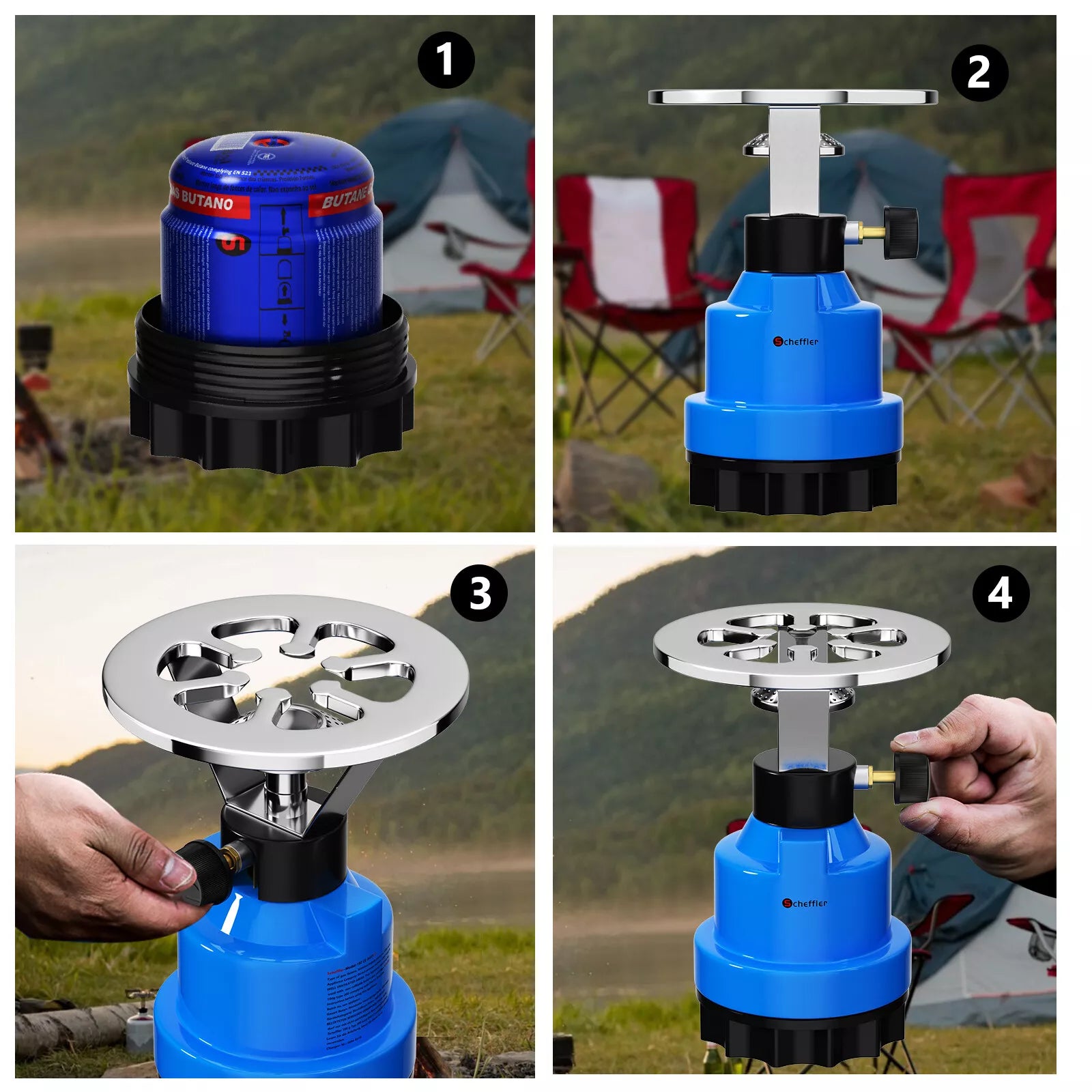 190g Stechgaskartusche für lange Brenndauer und verlässliche Outdoor-Nutzung