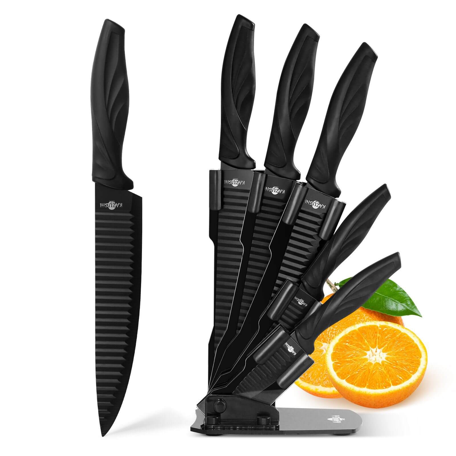 Stilvolles Küchenmesser Set – Mit scharfen Klingen und rutschfesten Griffen.