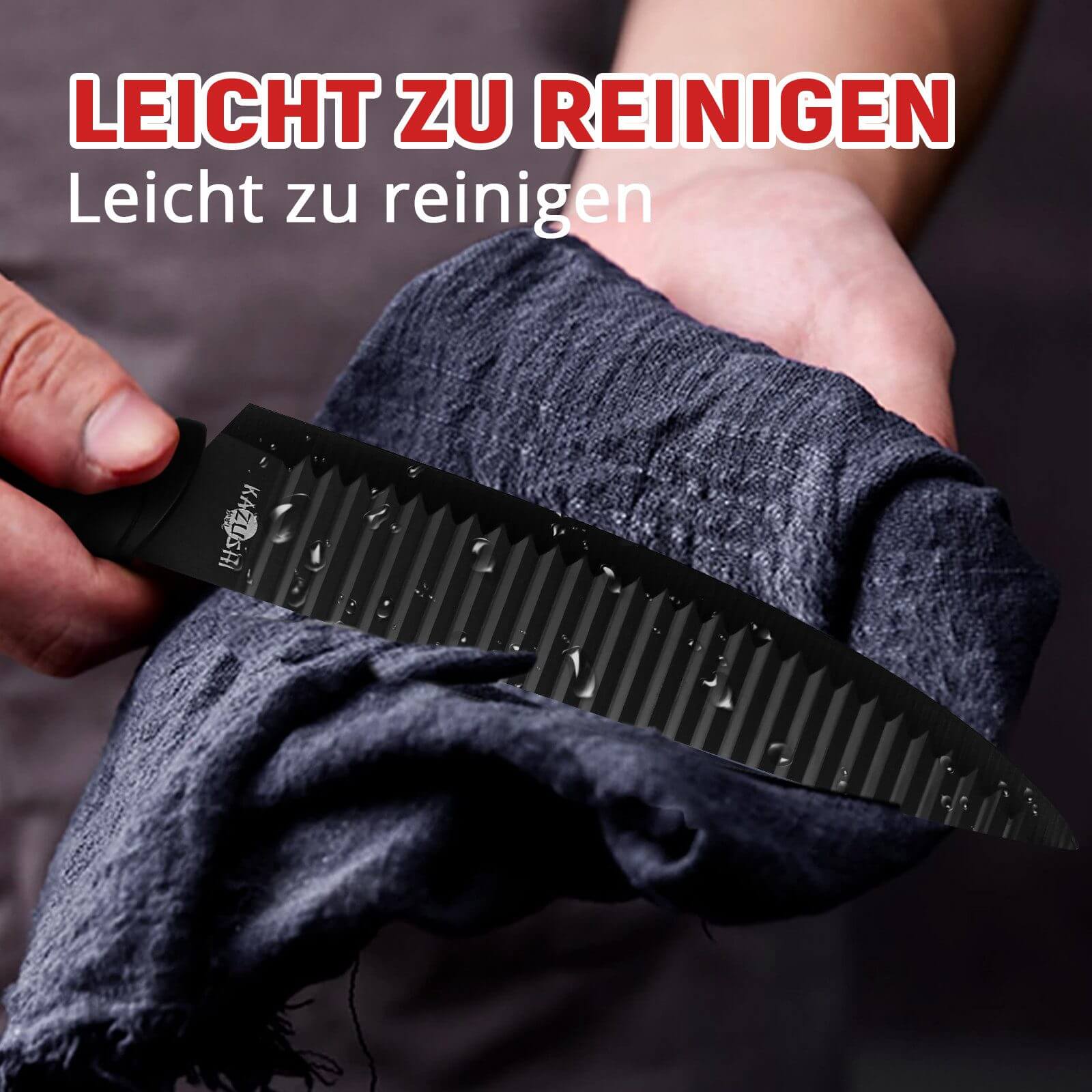 Rostfreie Stahlmesser mit hoher Kohlenstoffqualität – Extra langlebig und scharf.