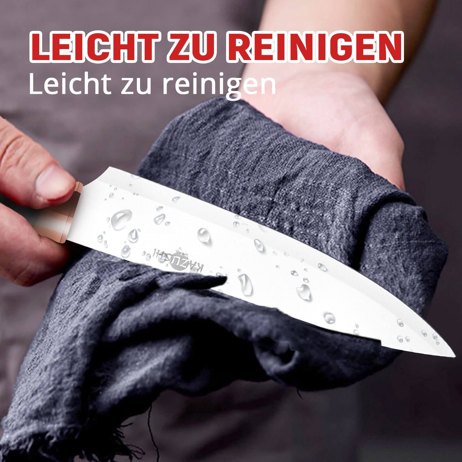 8-teiliges Messer Set mit Schälmesser und Vielzweckschere – Alles für die Küche.