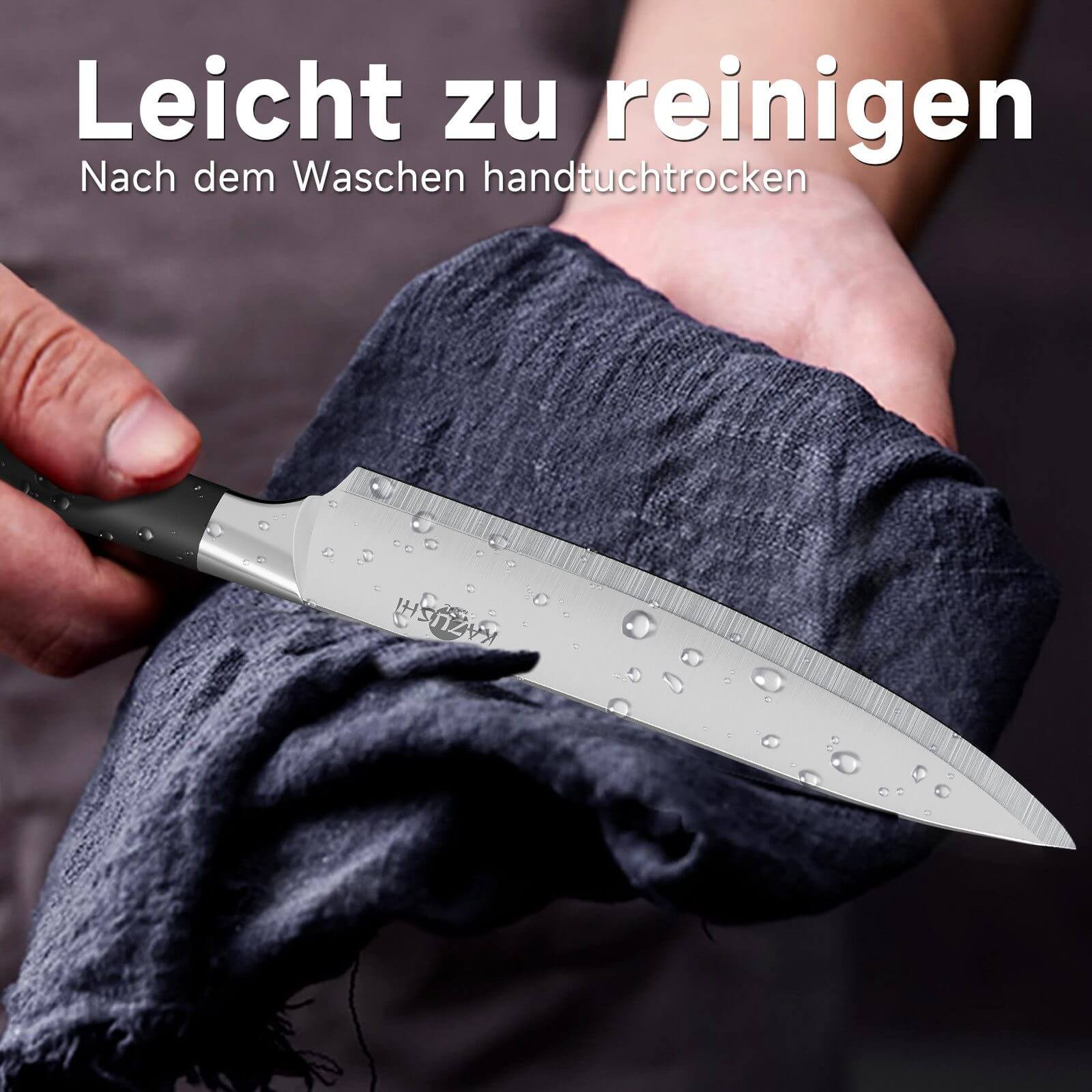 Langlebiges Messer Set aus rostfreiem Stahl – Für professionelle Ergebnisse.