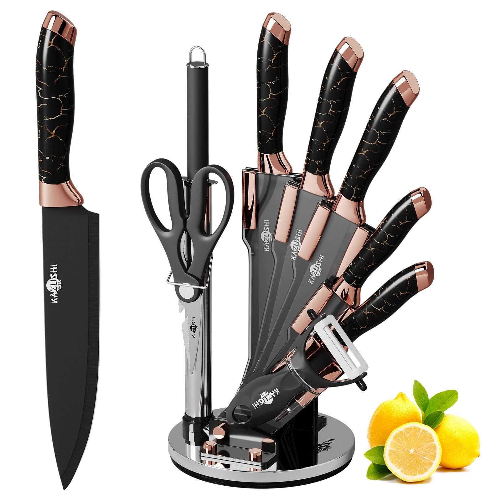 Vielseitiges Messer Set 6-teilig – Für jeden Einsatz in der Küche geeignet.