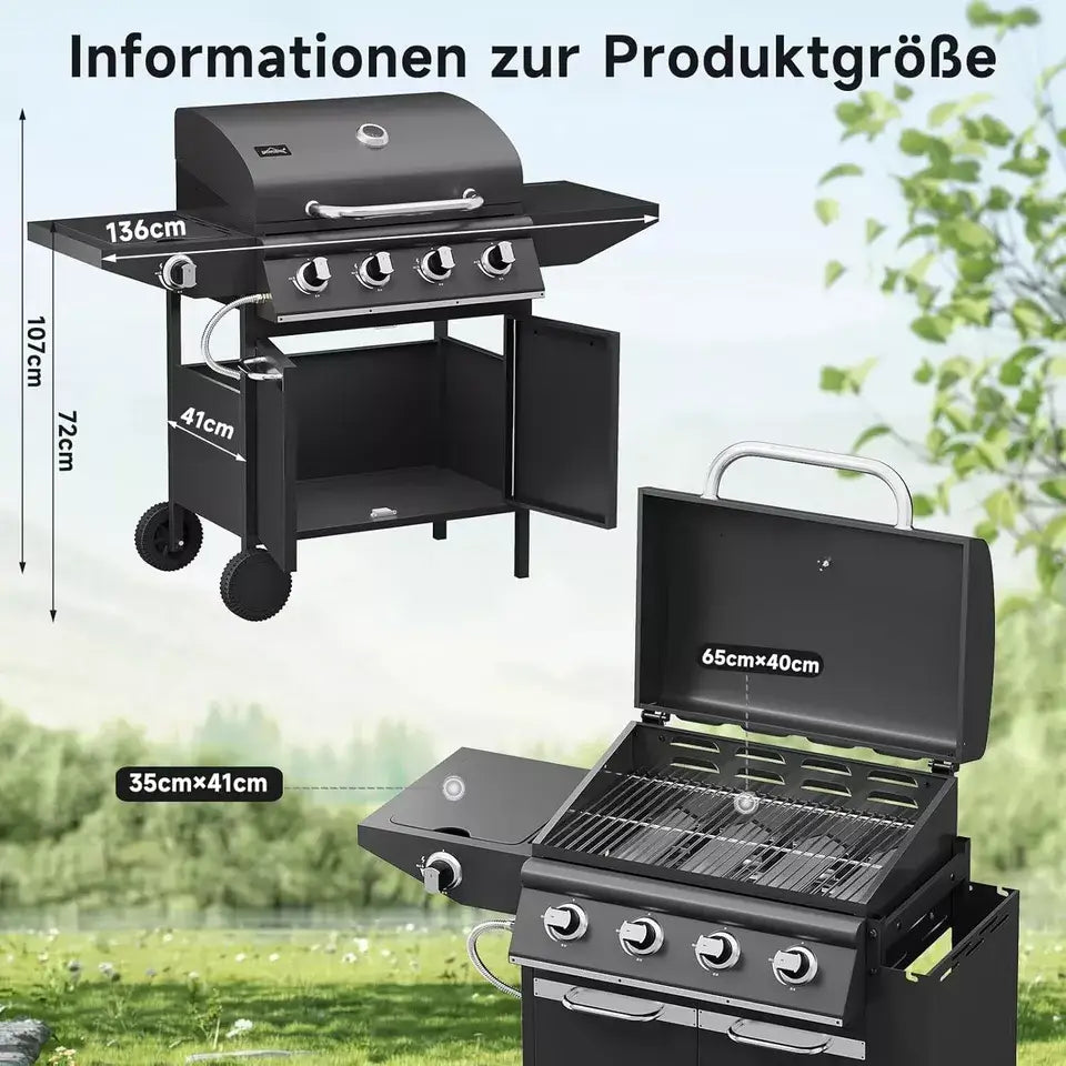 BBQ Gasgrill mit Sear Station Funktion