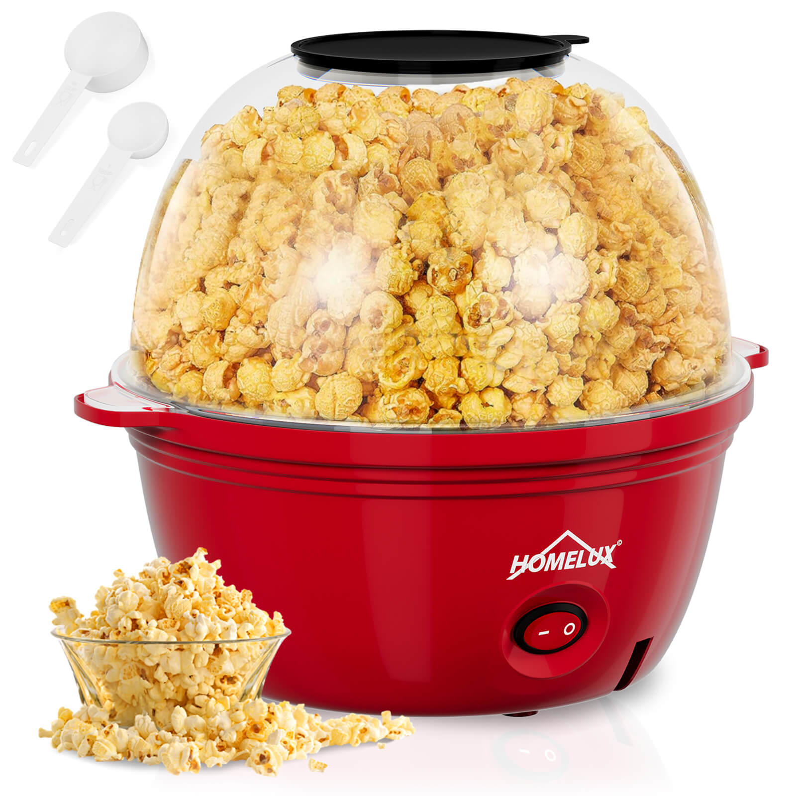 Popcornmaschine mit großem 2,5L Fassungsvermögen