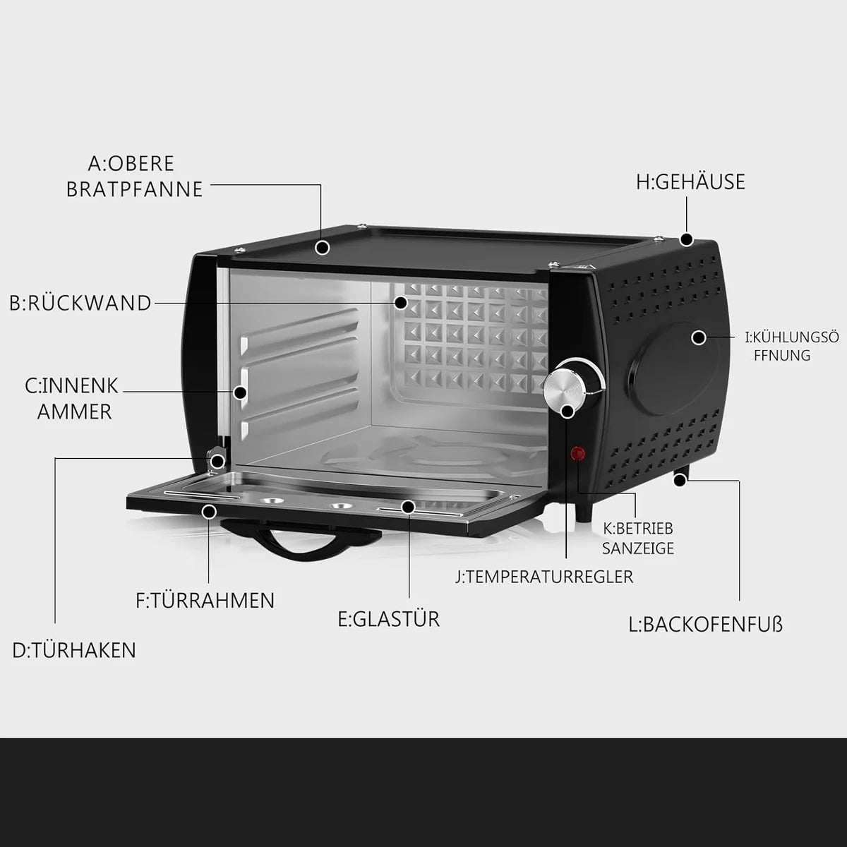 Scheffler Mini Tandoor Ofen Oven Pizza Chapati Roti Lahmacun Manakish Naan Brot